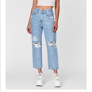 LF Rhinestone Star Hermia Jeans